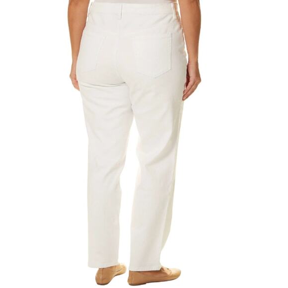 New Gloria Vanderbilt Amanda Jeans White 16 Short - Picture 2 of 7